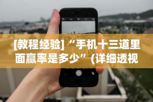[教程经验]“手机十三道里面赢率是多少”(详细透视教程)-