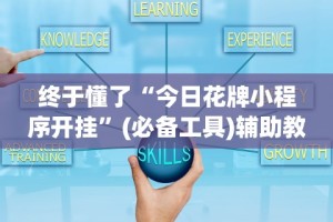 终于懂了“今日花牌小程序开挂”(必备工具)辅助教学