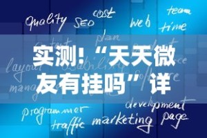 实测!“天天微友有挂吗”详细辅助软件教程