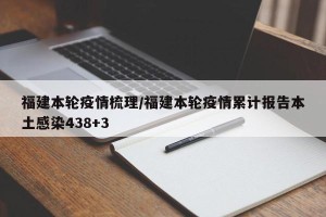 福建本轮疫情梳理/福建本轮疫情累计报告本土感染438+3
