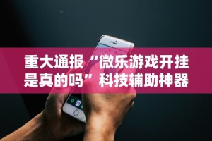 重大通报“微乐游戏开挂是真的吗”科技辅助神器手机版教程