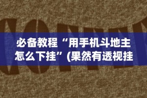 必看攻略“口袋十三张开挂”(太坑了果然有挂)