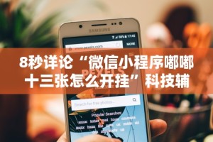 8秒详论“微信小程序嘟嘟十三张怎么开挂”科技辅助神器手机版教程