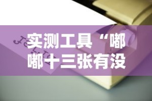 实测工具“嘟嘟十三张有没有挂”掌握辅助功能必胜规则