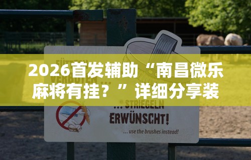 2026首发辅助“南昌微乐麻将有挂？”详细分享装挂步骤