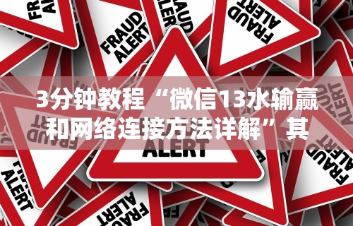 3分钟教程“微信13水输赢和网络连接方法详解”其实确实有挂