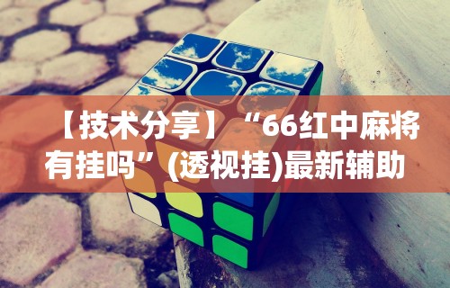 【技术分享】“66红中麻将有挂吗”(透视挂)最新辅助详细教程