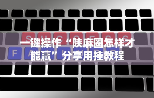 一键操作“陕麻圈怎样才能赢”分享用挂教程