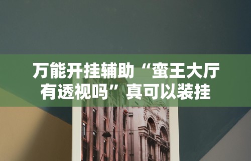 万能开挂辅助“蛮王大厅有透视吗”真可以装挂