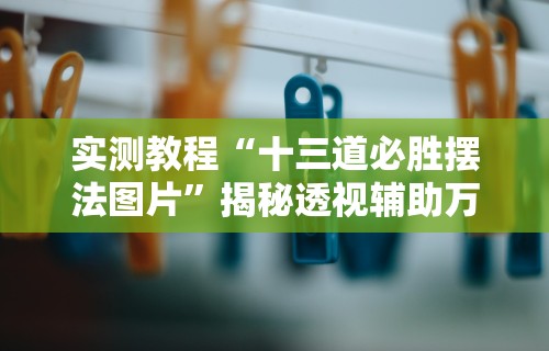 实测教程“十三道必胜摆法图片”揭秘透视辅助万能挂用法