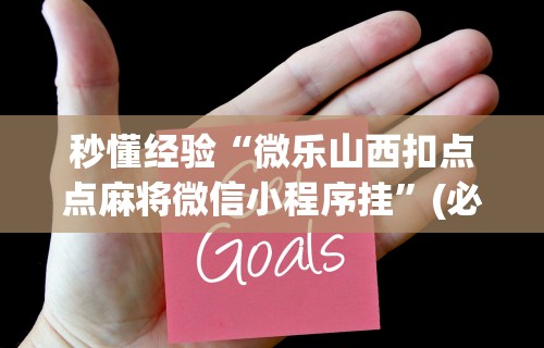 秒懂经验“微乐山西扣点点麻将微信小程序挂”(必备工具)辅助教学