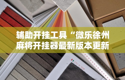 辅助开挂工具“微乐徐州麻将开挂器最新版本更新内容最新版更新内容”通用版下载教程！