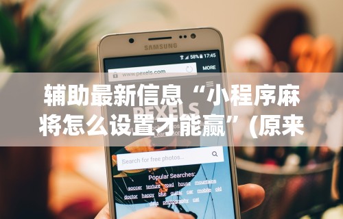 辅助最新信息“小程序麻将怎么设置才能赢”(原来确实是有插件)