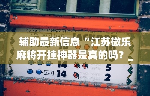 辅助最新信息“江苏微乐麻将开挂神器是真的吗?_游戏_玩家_工具 辅助最新信息“江苏微乐麻将开挂神器是真的吗?_游戏_玩家_工具