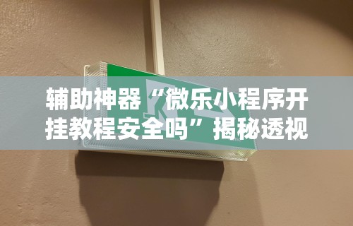 辅助神器“微乐小程序开挂教程安全吗”揭秘透视辅助万能挂
