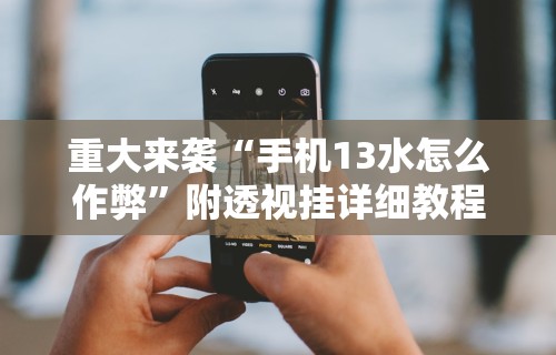 重大来袭“手机13水怎么作弊”附透视挂详细教程