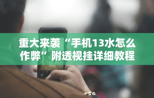 重大来袭“手机13水怎么作弊”附透视挂详细教程
