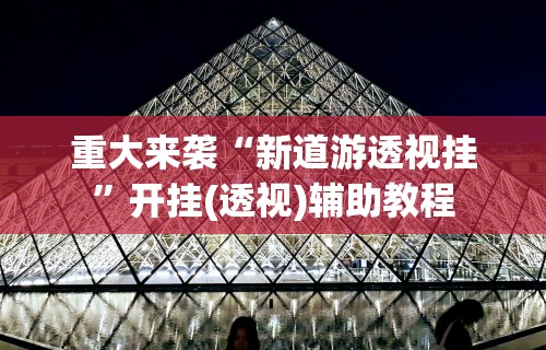 重大来袭“新道游透视挂”开挂(透视)辅助教程
