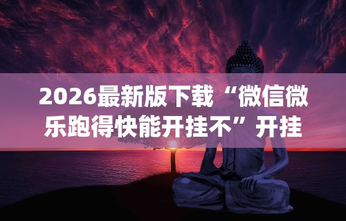 2026最新版下载“微信微乐跑得快能开挂不	”开挂(透视)辅助教程