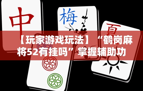 【玩家游戏玩法】“鹤岗麻将52有挂吗	”掌握辅助功能必胜规则