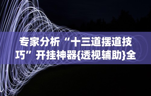 专家分析“十三道摆道技巧”开挂神器{透视辅助}全揭秘