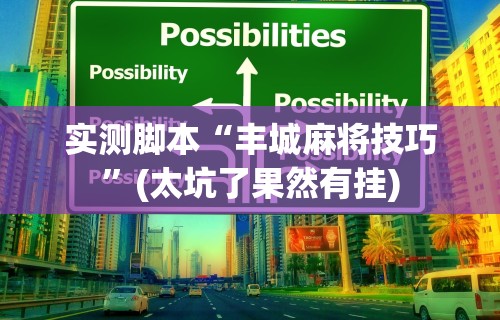 实测脚本“丰城麻将技巧	”(太坑了果然有挂)