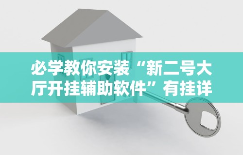 必学教你安装“新二号大厅开挂辅助软件”有挂详细开挂教程