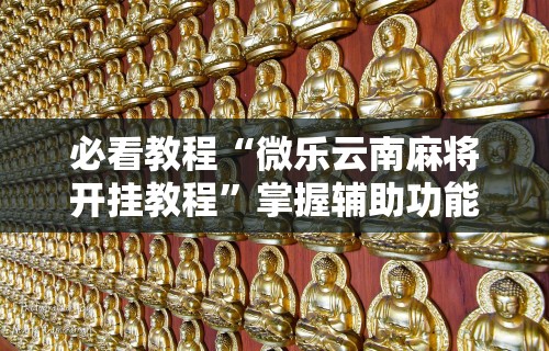 必看教程“微乐云南麻将开挂教程”掌握辅助功能必胜规则
