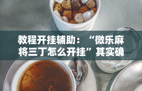 教程开挂辅助：“微乐麻将三丁怎么开挂”其实确实有挂
