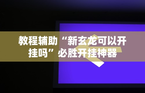 教程辅助“新玄龙可以开挂吗	”必胜开挂神器