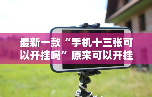 最新一款“手机十三张可以开挂吗”原来可以开挂