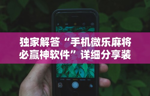 【第一财经】“昭通麻将技巧”(详细透视教程)