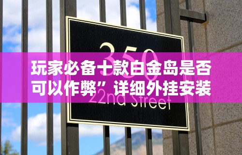 玩家必备十款白金岛是否可以作弊”详细外挂安装步骤