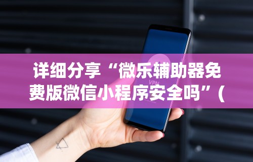 详细分享“微乐辅助器免费版微信小程序安全吗”(助赢详细开挂教程)