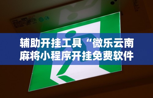 辅助开挂工具“微乐云南麻将小程序开挂免费软件”确实有挂