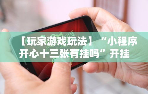【玩家游戏玩法】“小程序开心十三张有挂吗”开挂安装教程