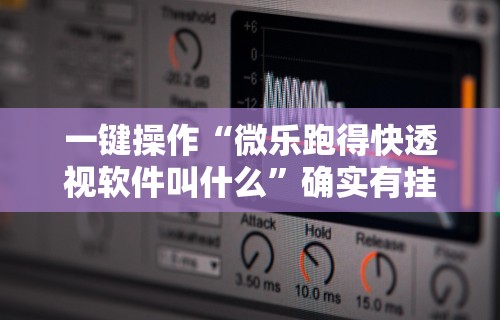 一键操作“微乐跑得快透视软件叫什么”确实有挂