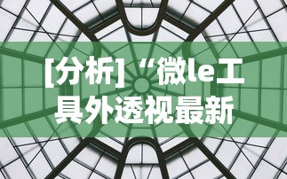 [分析]“微le工具外透视最新版本更新内容”附透视挂详细教程