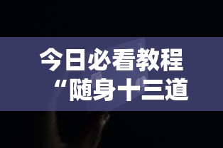 今日必看教程“随身十三道可以开挂吗？”辅助工具插件,揭秘技巧开挂