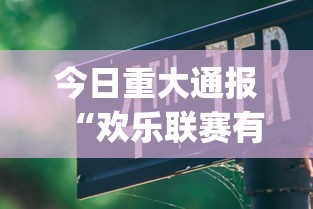 今日重大通报“欢乐联赛有挂吗”(透视挂)最新辅助详细教程