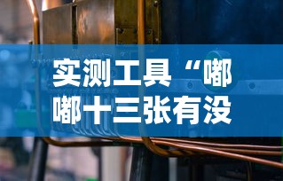 实测工具“嘟嘟十三张有没有挂”掌握辅助功能必胜规则