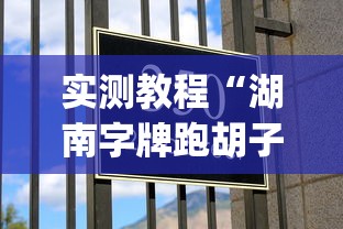 实测教程“湖南字牌跑胡子心得体会技巧”作弊挂(辅助外挂+教程)