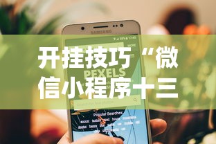 开挂技巧“微信小程序十三张怎么开挂	”(原来确实是有插件)